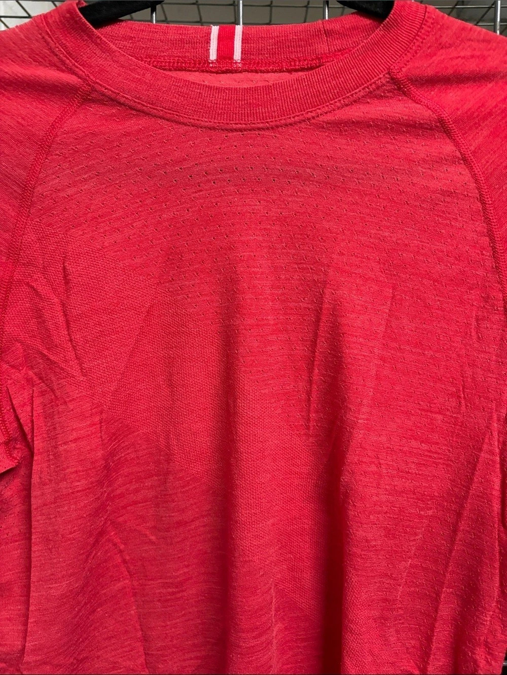 Tracksmith Long Sleeve Athletic Shirt Red Size M - Picture 4 of 4